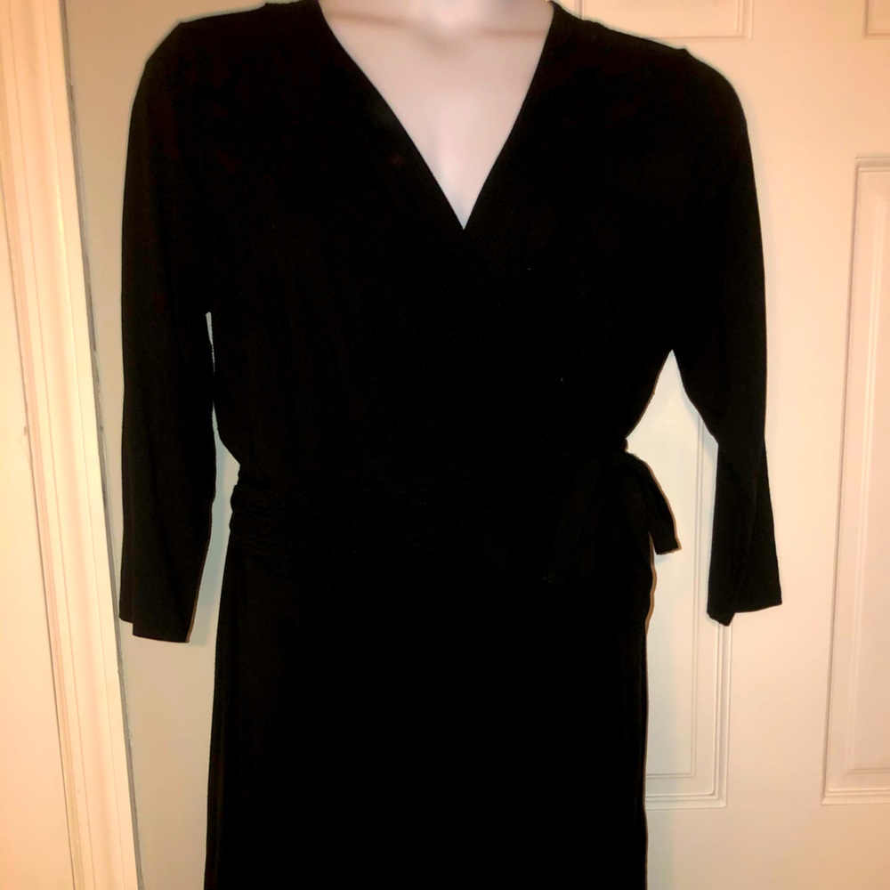 Black Ann Taylor wrap dress